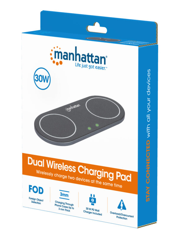 Doppia Stazione di Ricarica Wireless 30W - immagine 2