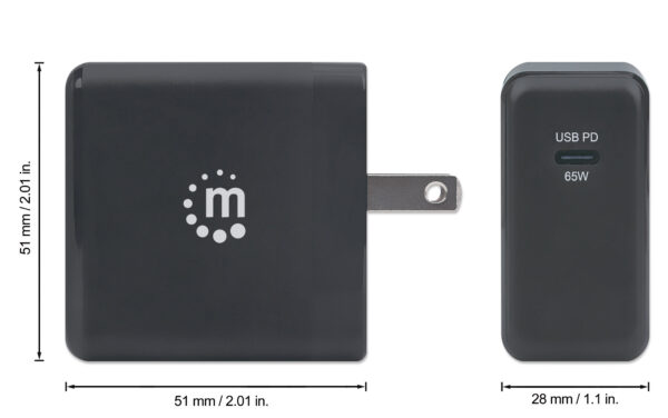 Caricatore da Muro da Viaggio Power Delivery GaN Tech 65W - immagine 2