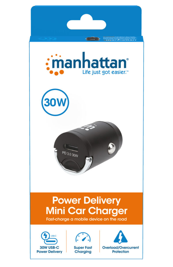 Mini caricabatteria da auto Power Delivery 30W - immagine 2