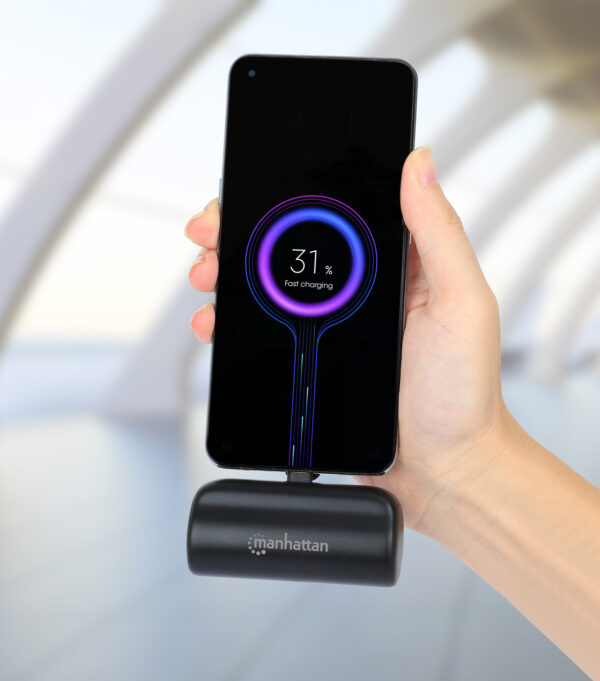 Power Bank PD 5000 mAh con Presa USB-C™ Integrata 20W Nero - immagine 5