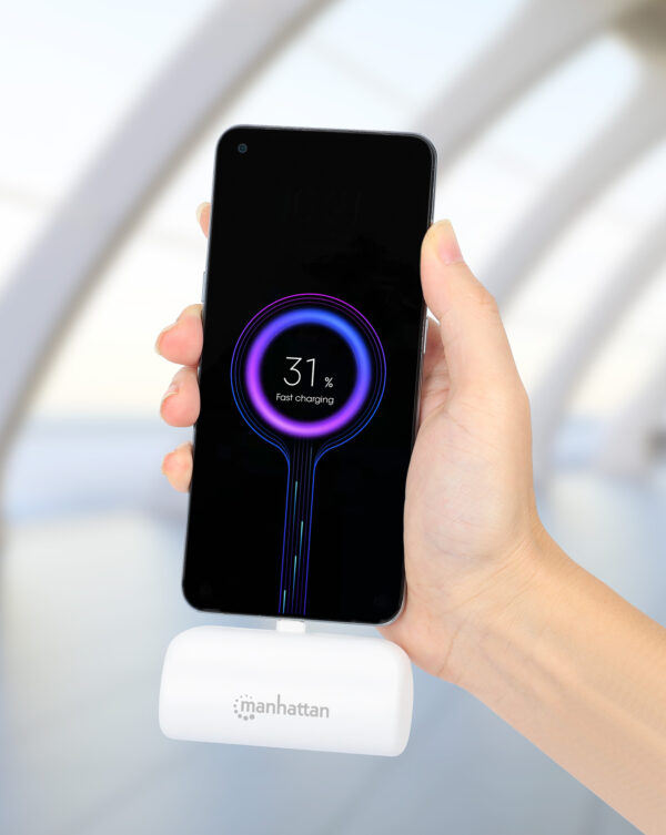 Power Bank PD 5000 mAh con Presa USB-C™ Integrata 20W Bianco - immagine 5
