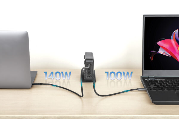Stazione di Ricarica USB-C™ Power Delivery 4 Porte GaN 240W / PD3.1 - immagine 5