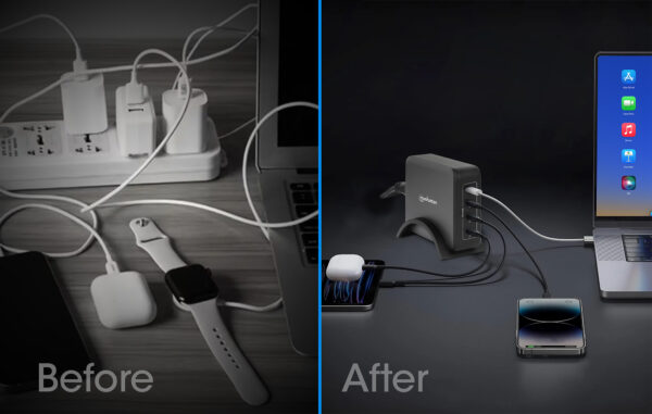 Stazione di Ricarica USB-C™ Power Delivery 4 Porte GaN 240W / PD3.1 - immagine 6
