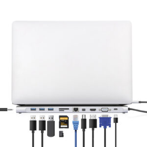 Docking Station USB-C™ 11-in-1 triplo monitor con MST