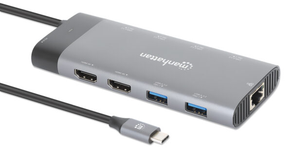 Docking Station USB-C™ PD Doppio Monitor 8K Multiporta 10 in 1 - immagine 3