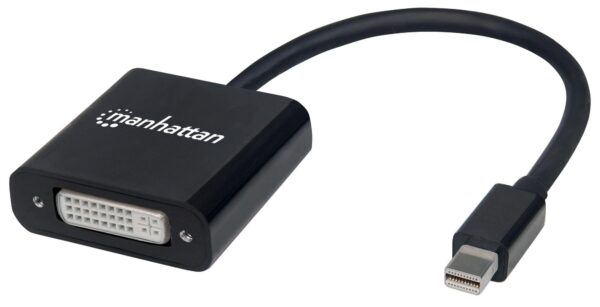 Convertitore Attivo MiniDP M a DVI F 15cm 4K Nero