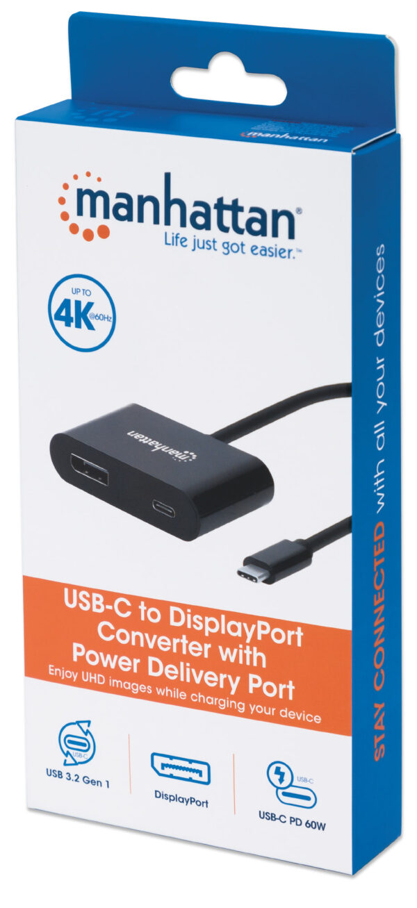 Adattatore Convertitore USB-C™ M a DisplayPort F con Power Delivery - immagine 2