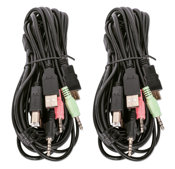 Switch KVM HDMI 2 porte Doppio monitor - immagine 8