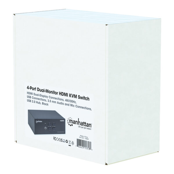 Switch KVM HDMI 4 porte Doppio monitor - immagine 2