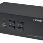 Switch KVM HDMI 4 porte Doppio monitor