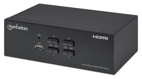 Switch KVM HDMI 4 porte Doppio monitor