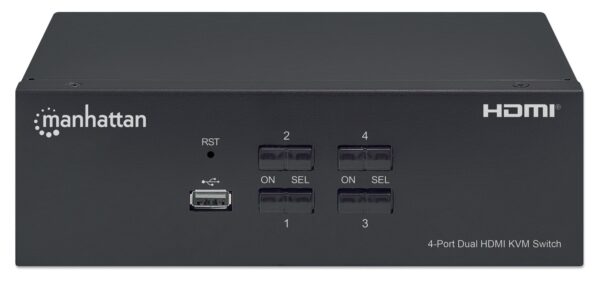 Switch KVM HDMI 4 porte Doppio monitor - immagine 4