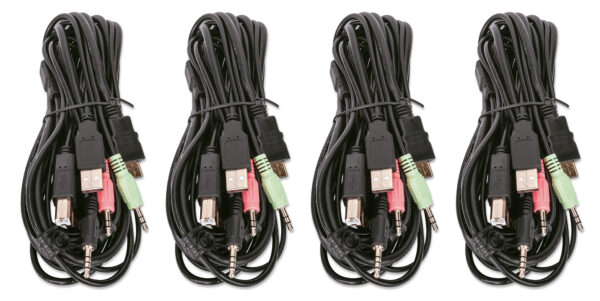 Switch KVM HDMI 4 porte Doppio monitor - immagine 8