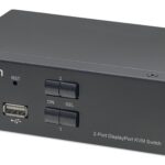 Switch KVM DisplayPort 1.2 a 2 porte 4K con Audio