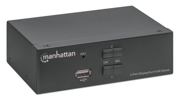 Switch KVM DisplayPort 1.2 a 2 porte 4K con Audio - immagine 3