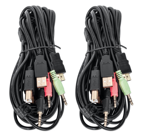 Switch KVM DisplayPort 1.2 a 2 porte 4K con Audio - immagine 8