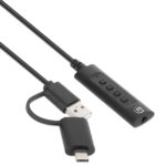 Cavo Adattatore 2-in-1 da USB-C&trade; e USB-A a Audio Stereo Aux da 3,5 mm