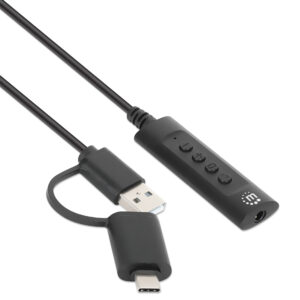 Cavo Adattatore 2-in-1 da USB-C™ e USB-A a Audio Stereo Aux da 3,5 mm