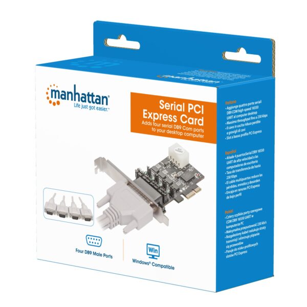 Scheda PCI Express 4 Porte DB9 RS-232 - immagine 2