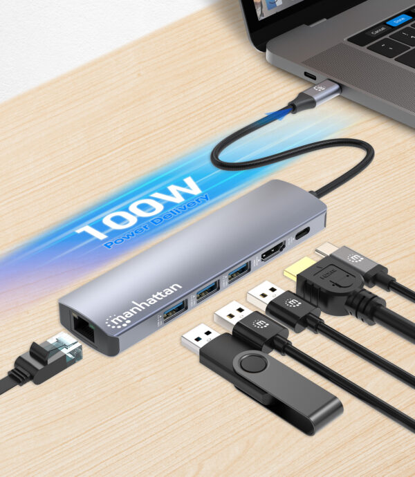 Docking Station USB-C™ PD 6-in-1 4K Hub Multiporta - immagine 6
