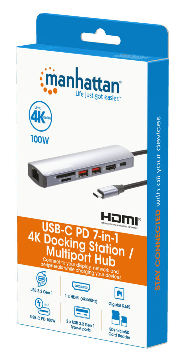 Docking Station USB-C™ PD 7-in-1 4K Hub Multiporta - immagine 2