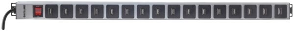 Multipresa per Rack Montaggio Verticale 16 uscite USB tipo A Spina Schuko Angolata