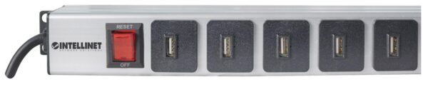 Multipresa per Rack Montaggio Verticale 16 uscite USB tipo A Spina Schuko Angolata - immagine 5