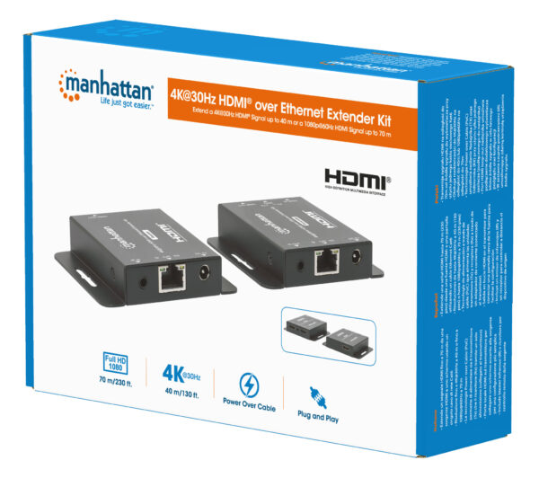 Kit Extender HDMI Over Ethernet 4K@30Hz - immagine 2