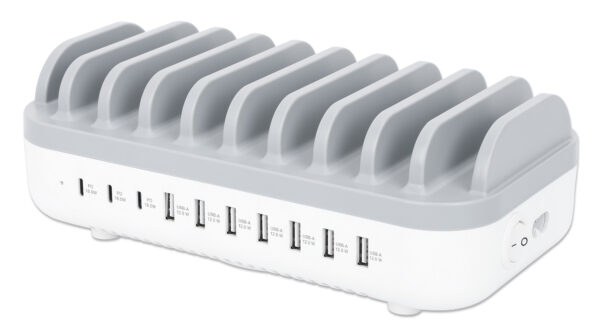 Docking Station Stazione di Ricarica 10 Porte USB 120W - immagine 3