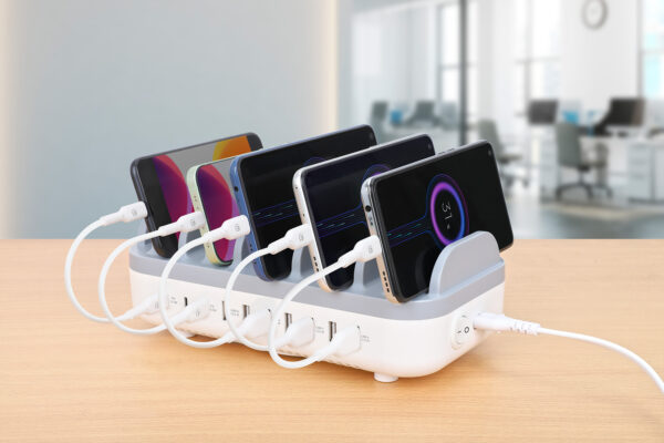 Docking Station Stazione di Ricarica 10 Porte USB 120W - immagine 8