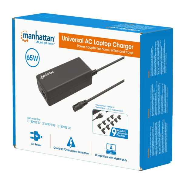 Caricatore Universale AC per Laptop 65W - immagine 2