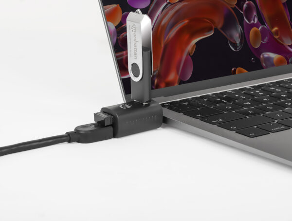 Hub USB-C™ 3.2 Gen1 a 3 porte USB-A Compatto Nero - immagine 7