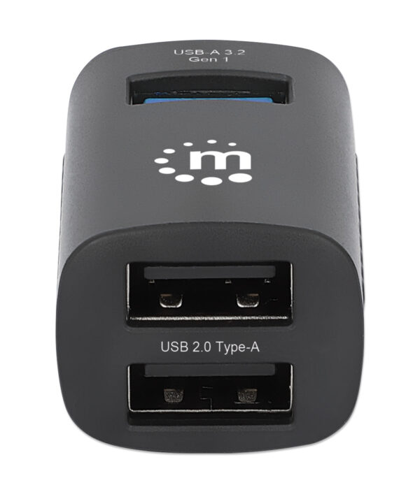Hub USB-C™ 3.2 Gen1 a 3 porte USB-A Compatto Nero - immagine 2