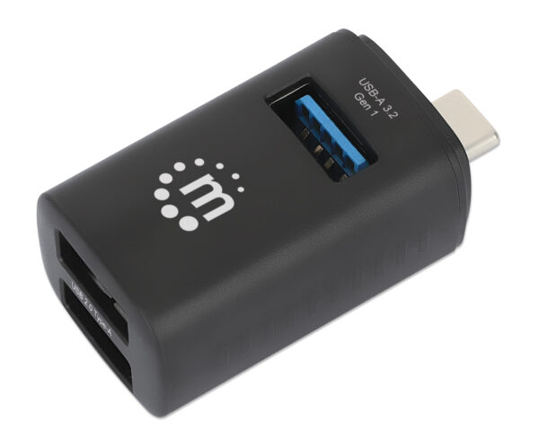 Hub USB-C™ 3.2 Gen1 a 3 porte USB-A Compatto Nero - immagine 4