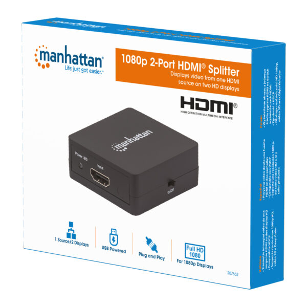 Splitter HDMI 2 porte 1080p - immagine 2
