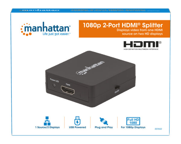 Splitter HDMI 2 porte 1080p - immagine 10