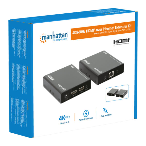 Kit Extender HDMI Over Ethernet 4K@60Hz - immagine 10