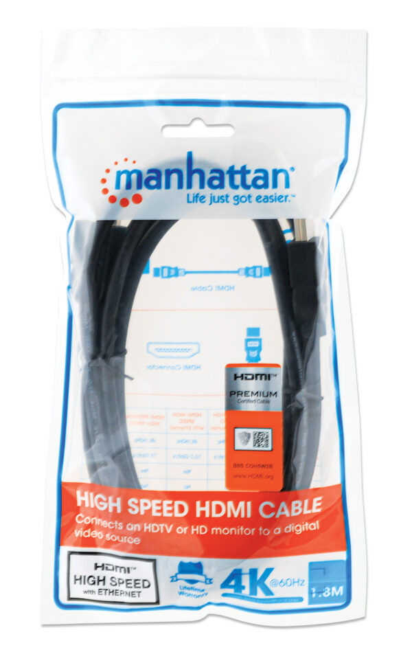 Cavo HDMI High Speed con Ethernet Premium 2m - immagine 2