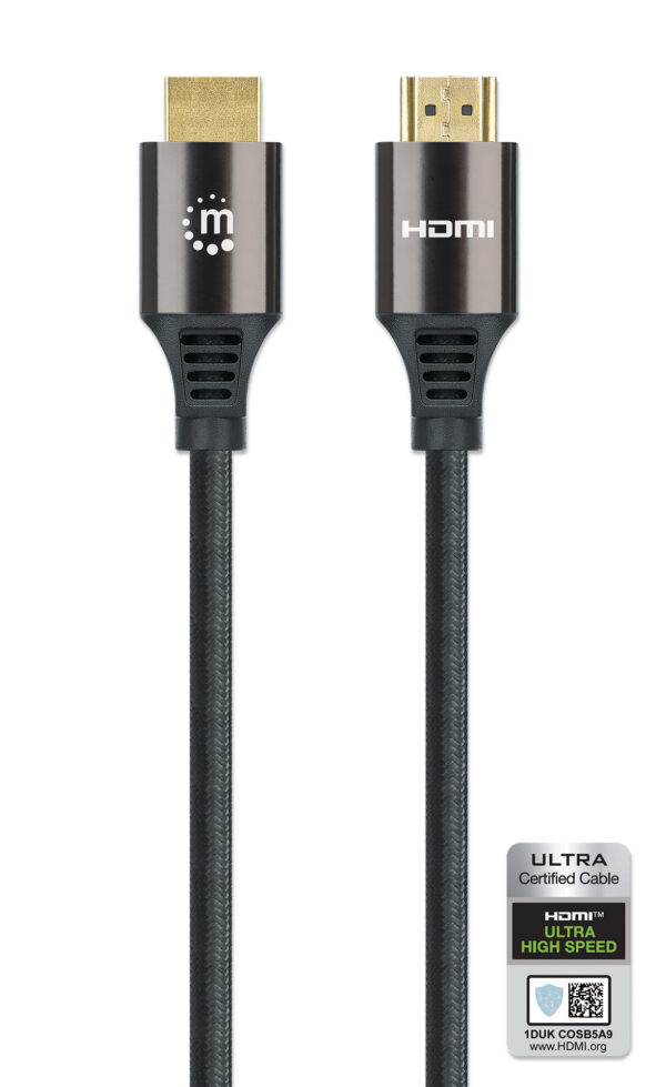 Cavo HDMI con Ethernet ad Altissima Velocità Certificato 8K@60Hz eARC 1m - immagine 5