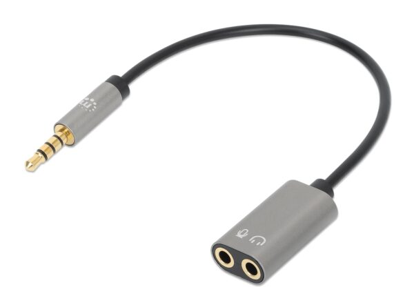 Cavo Adattatore per Cuffie con Splitter Audio Stereo AUX 20cm