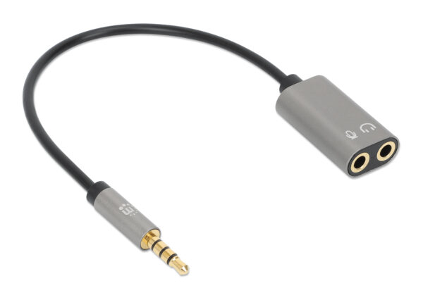 Cavo Adattatore per Cuffie con Splitter Audio Stereo AUX 20cm - immagine 3