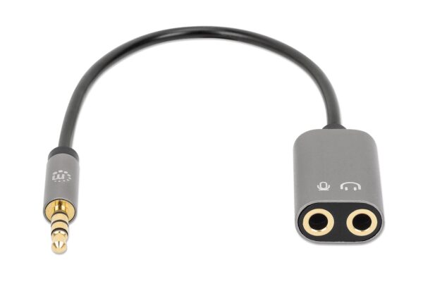 Cavo Adattatore per Cuffie con Splitter Audio Stereo AUX 20cm - immagine 5