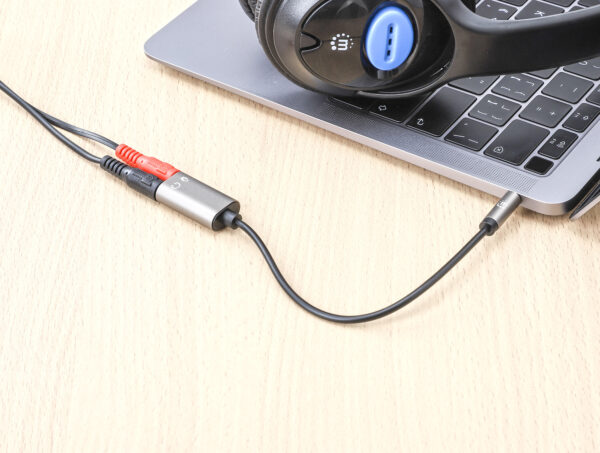 Cavo Adattatore per Cuffie con Splitter Audio Stereo AUX 20cm - immagine 8