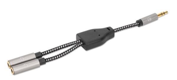 Cavo Adattatore Sdoppiatore Audio per Cuffie Stereo AUX 15 cm - immagine 3