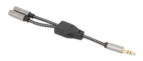 Cavo Adattatore Sdoppiatore Audio per Cuffie Stereo AUX 15 cm - immagine 4