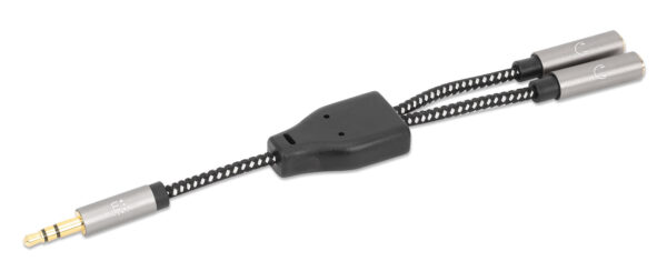 Cavo Adattatore Sdoppiatore Audio per Cuffie Stereo AUX 15 cm - immagine 6