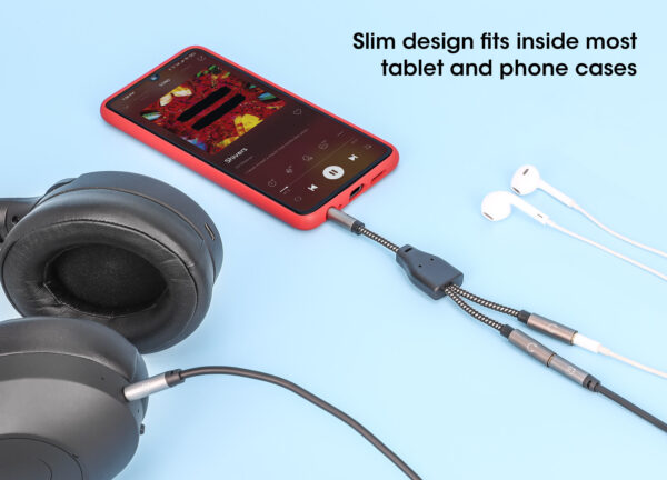 Cavo Adattatore Sdoppiatore Audio per Cuffie Stereo AUX 15 cm - immagine 8