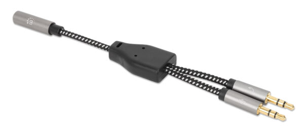 Cavo Adattatore per Cuffie con Splitter Audio Stereo AUX - immagine 2