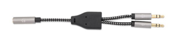 Cavo Adattatore per Cuffie con Splitter Audio Stereo AUX - immagine 3