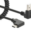 Cavo di Ricarica USB-A a USB-C™ 1m Spiralato Nero - immagine 3